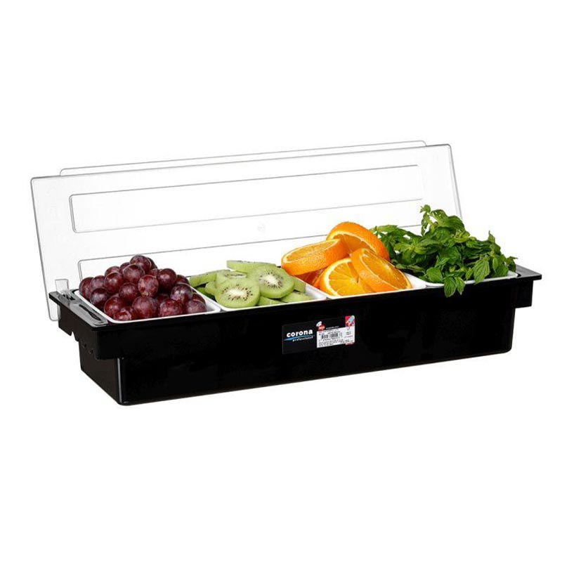 Bora Plastik Kapaklı Bar Konteyner, 4'lü, 49.5x15.7 cm — Bora Plastik
