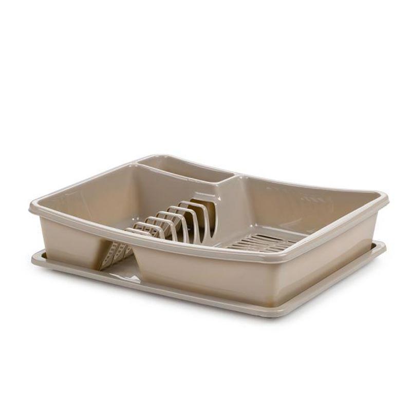 Bora Plastik Pratik Bulaşıklık, 30x37x8.5 cm, Bej — Bora Plastik