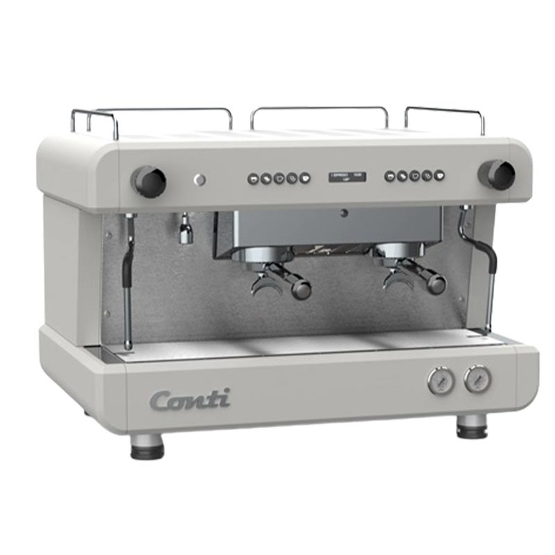 Conti Tam Espresso Makinesi 2 Gruplu CC-202 Monaco Otomatik Beyaz