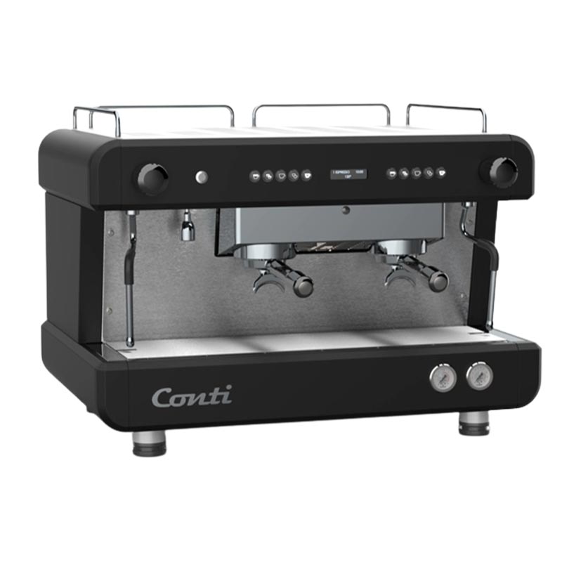 Conti Espresso Makinesi 2 Gruplu Monaco CC-202 Tam Otomatik Siyah