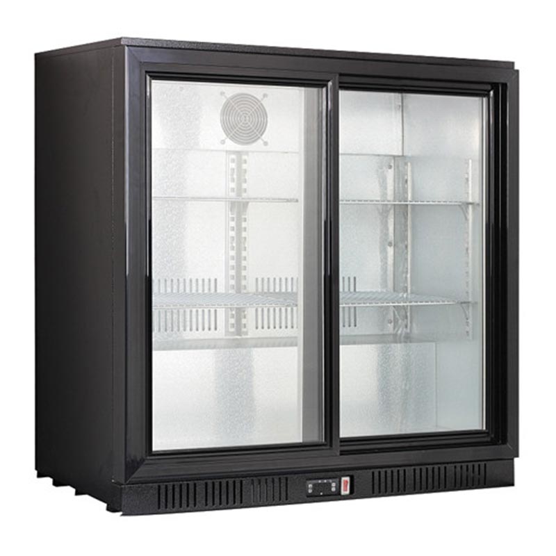 CSA CS-B-250-SK Bar Arkası Şişe Soğutucu Dolap, 2 Sürgü Kapılı, 210 L — CSA Inox