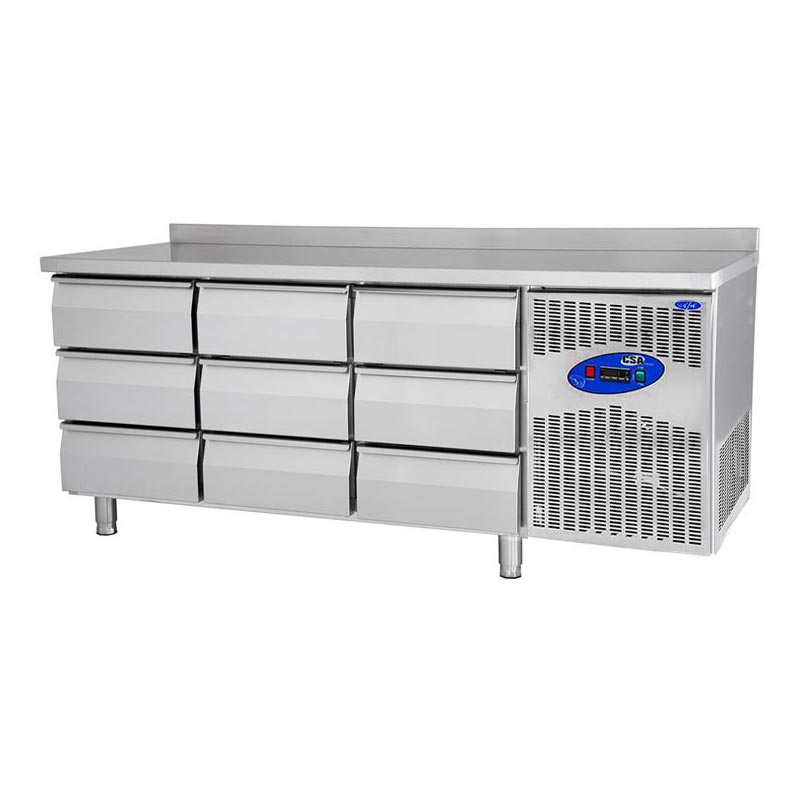 Csa 600 Tezgah Tipi Derin Dondurucu 9 Cekmeceli 400 3d L Cs Tek