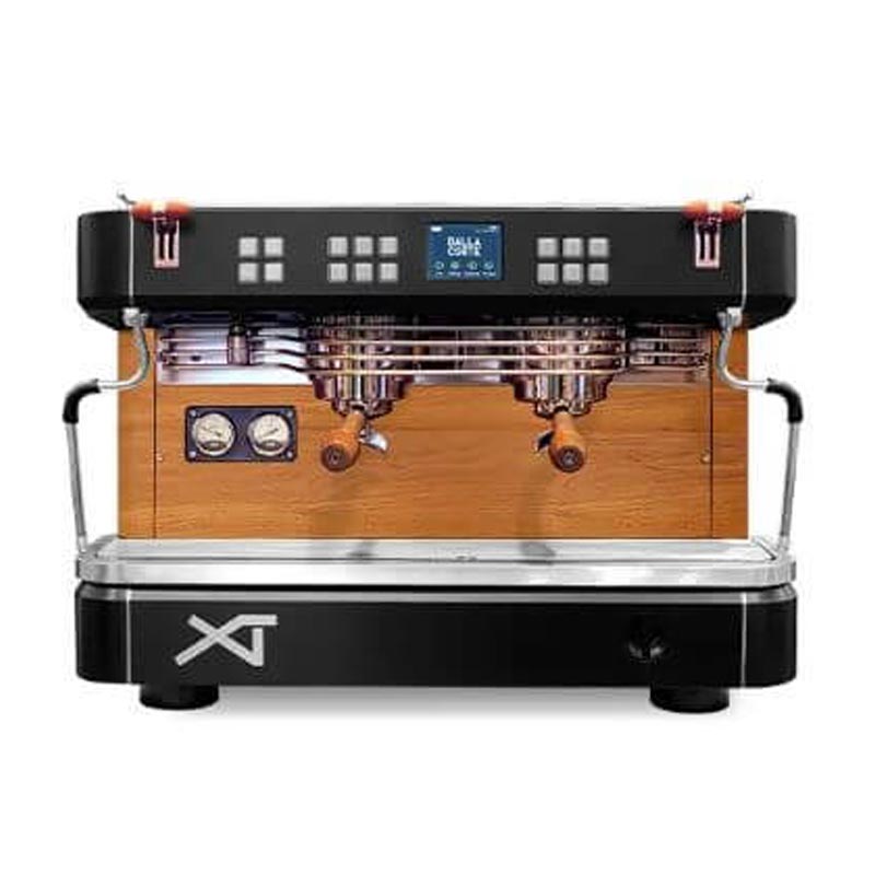 Dalla Classic Espresso Siyah Kahve Makinesi Gruplu 2 Ceviz Corte Xt