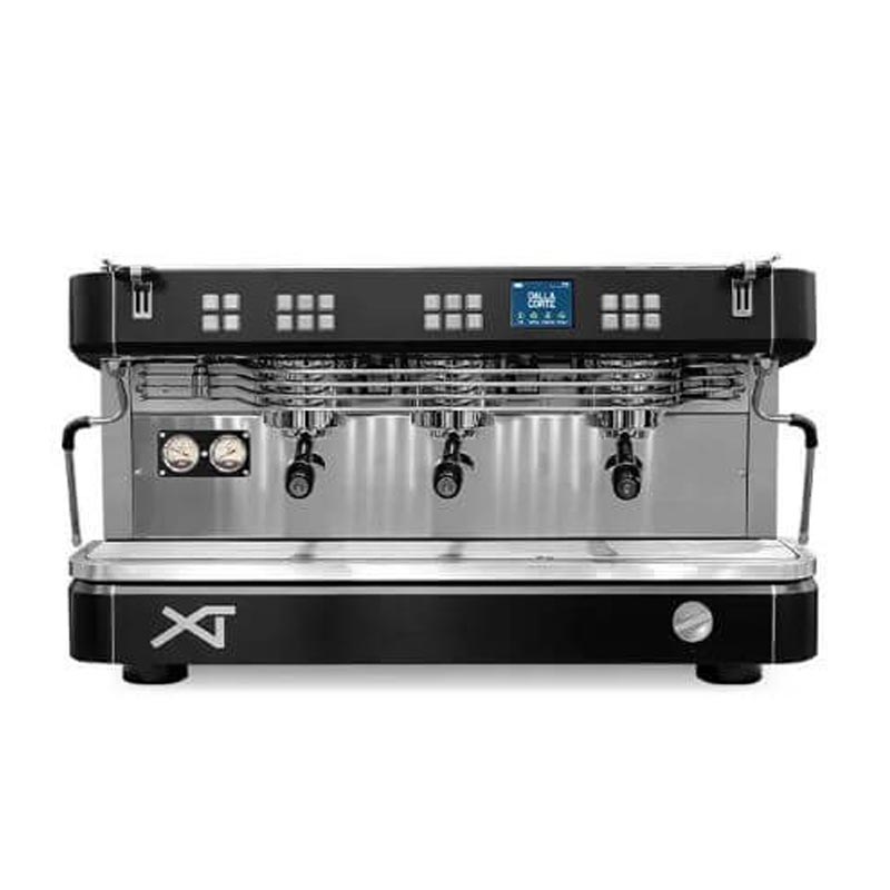 Dalla Xt Classic Siyah Espresso Kahve Makinesi 3 Gruplu Krom Corte