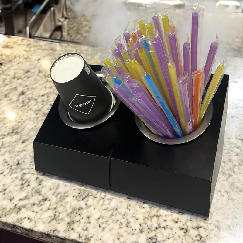 Decorelax 2 Gözlü Çatal Kaşık Şeker Pipet Standı, Siyah — Decorelax — Görsel 4