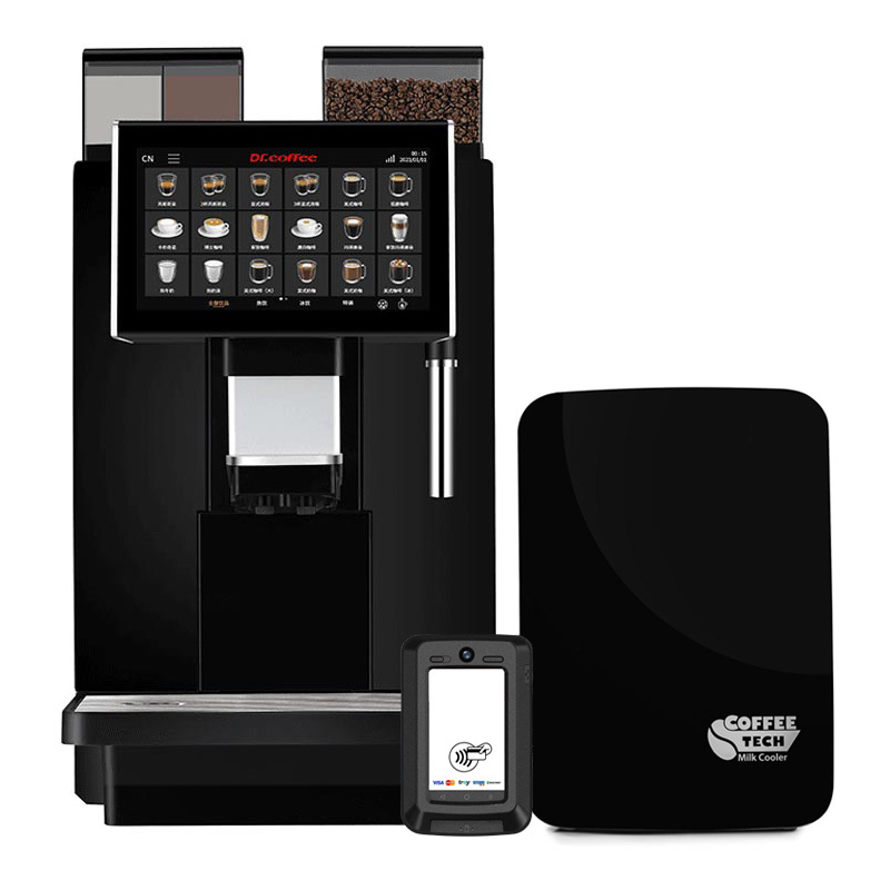 Dr.Coffee Coffee Zone Şebeke Bağlantılı Ödeme Sistemli Tam Otomatik Kahve Makinesi — Dr.Coffee