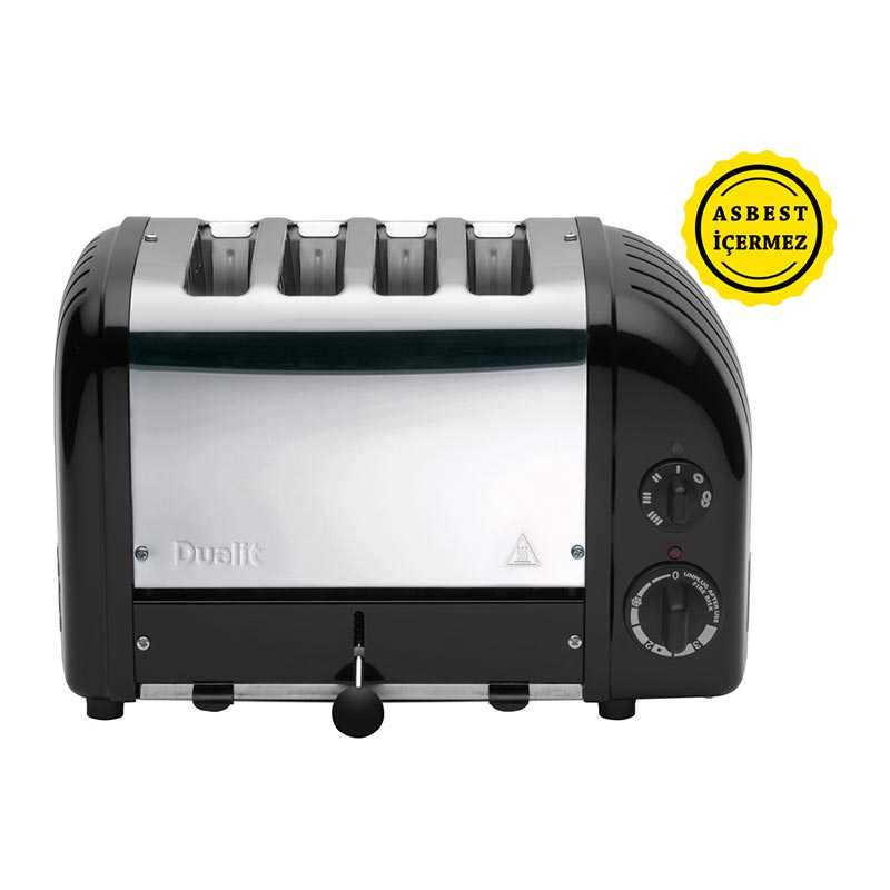 Dualit 47035 Classic Ekmek Kızartma Makinesi, 4 Hazneli, El Yapımı, Siyah — Dualit — Görsel 1