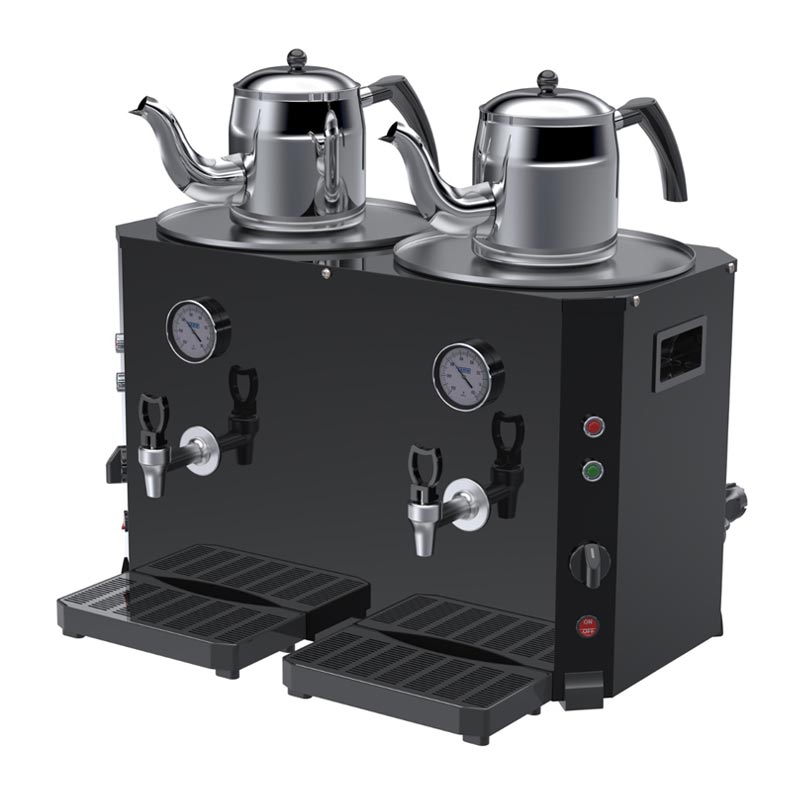 Duran Makinesi 2 Demlikli 46 L DC-094 Celik Cay Siyah