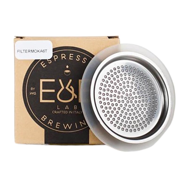 E&B Paslanmaz Çelik Moka Pot Filtresi, 6 Cup — E&B Lab
