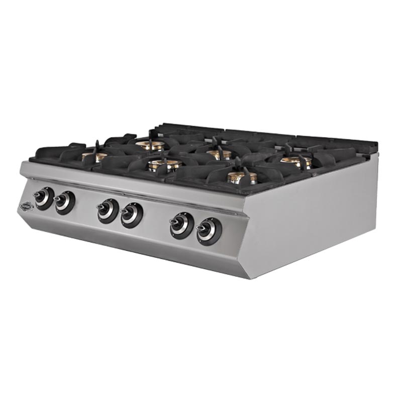 Empero 700 Plus 6 Brülörlü Set Üstü Ocak, Doğalgazlı — Empero