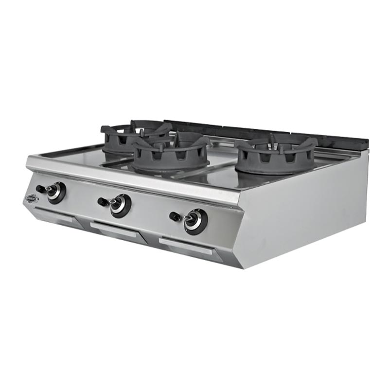 Empero 900 Plus 3 Brülörlü Set Üstü Wok Ocak, Doğalgazlı — Empero