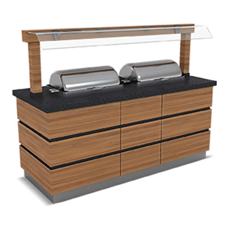 Empero Kapadokya Sıcak Servis Ünitesi, Nefeslikli, 3 Chafing Dish — Empero — Görsel 1