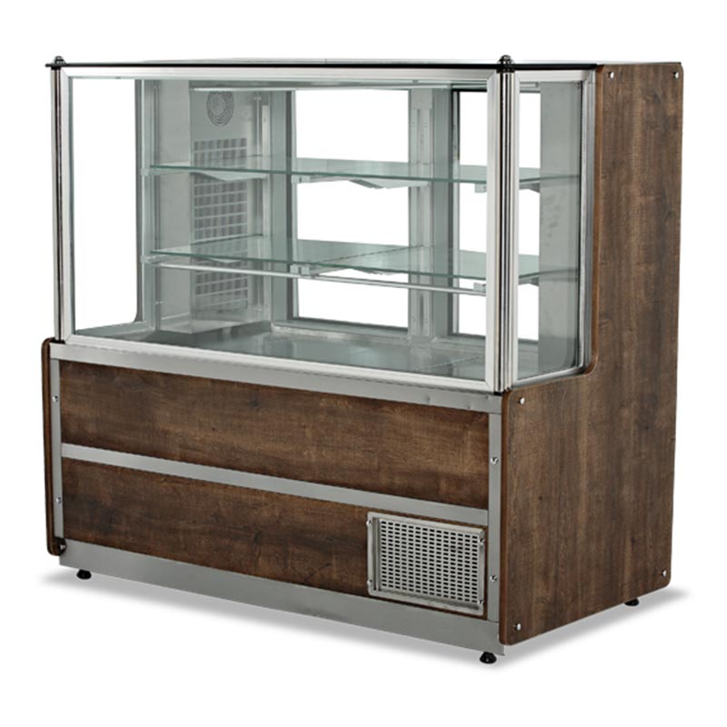 Empero Merkur Duz Paslanmaz Cam Teshir 200x75x135 Vitrini Celik Cm