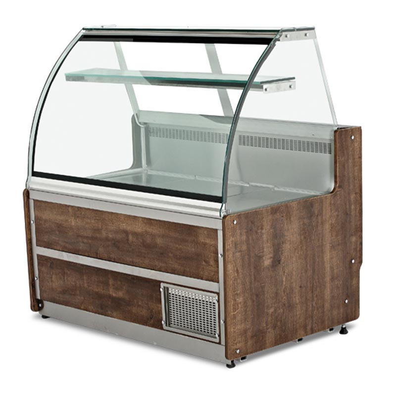 Empero Cam Teshir Vitrini 200x87x135 Cm Pluton Bombe