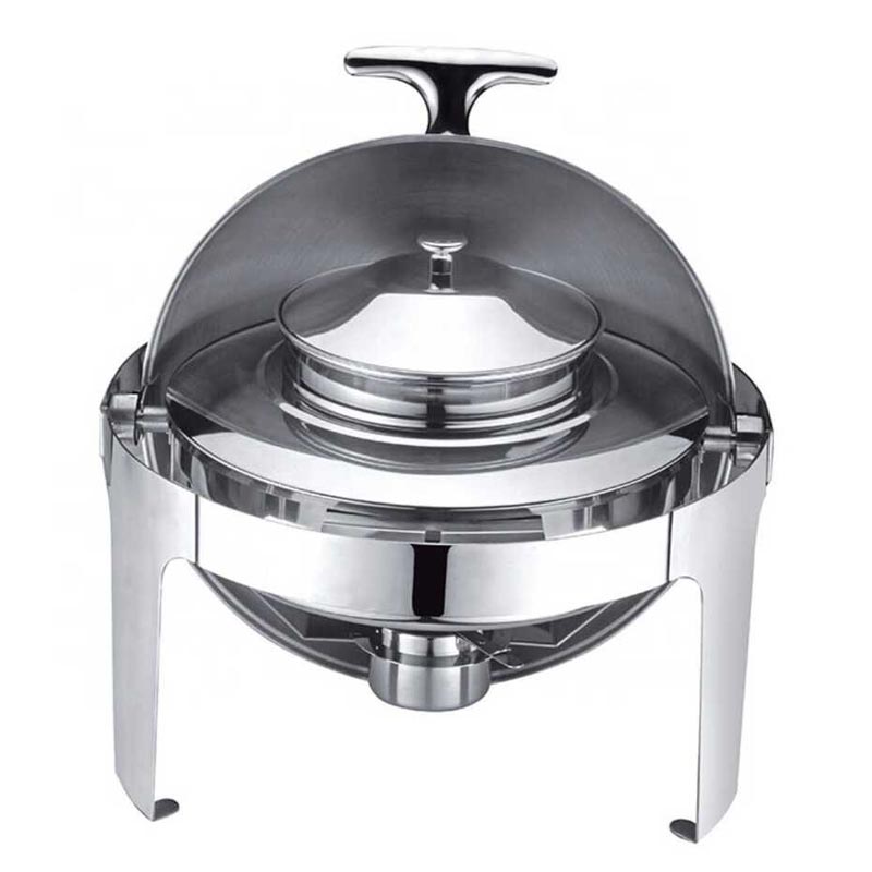 Epinox Roll Top Chafing Dish Corbalik 4 5 L CCD-45 Jel Yakit Elektrikli