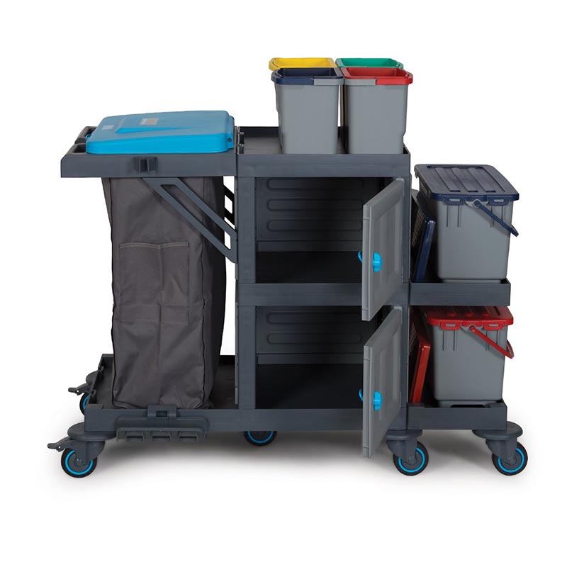 Fantom Takimli Temizlik Arabasi Cop 338 Bolmeli Procart Kova