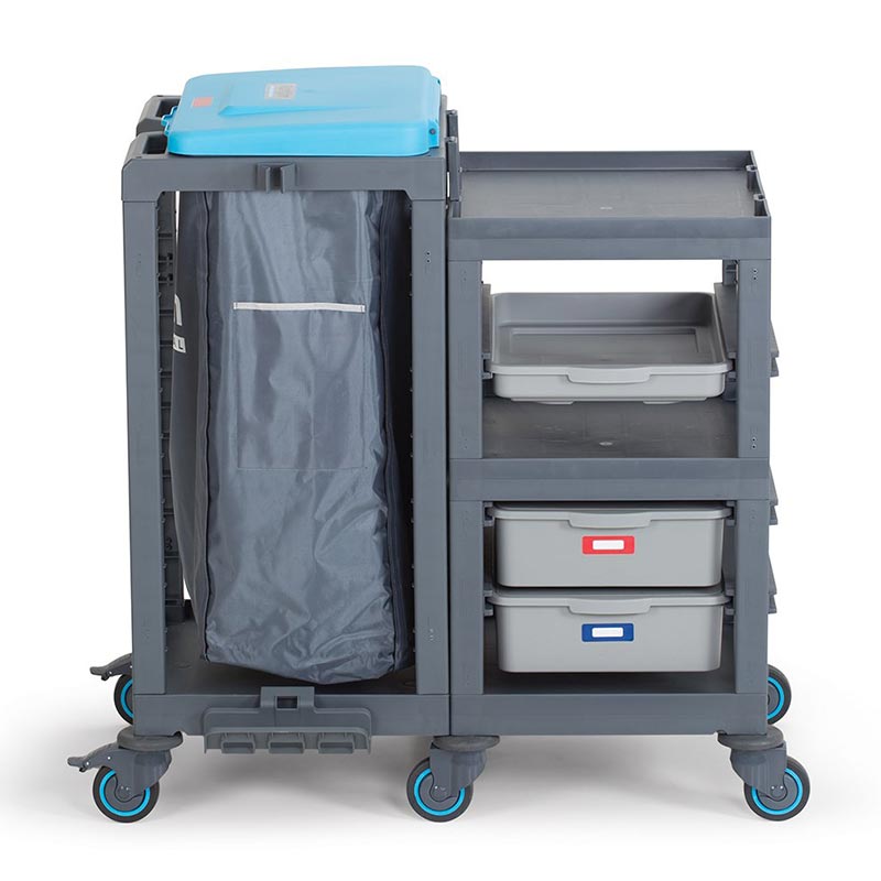 Fantom Temizlik Arabasi Cop 360 Bolmeli Procart Cekmeceli