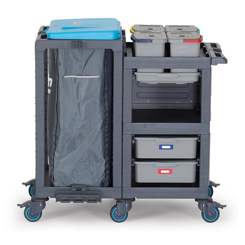 Fantom Cekmeceli Temizlik Kovali Temizlik Arabasi 3660 Cop Bolmeli Procart