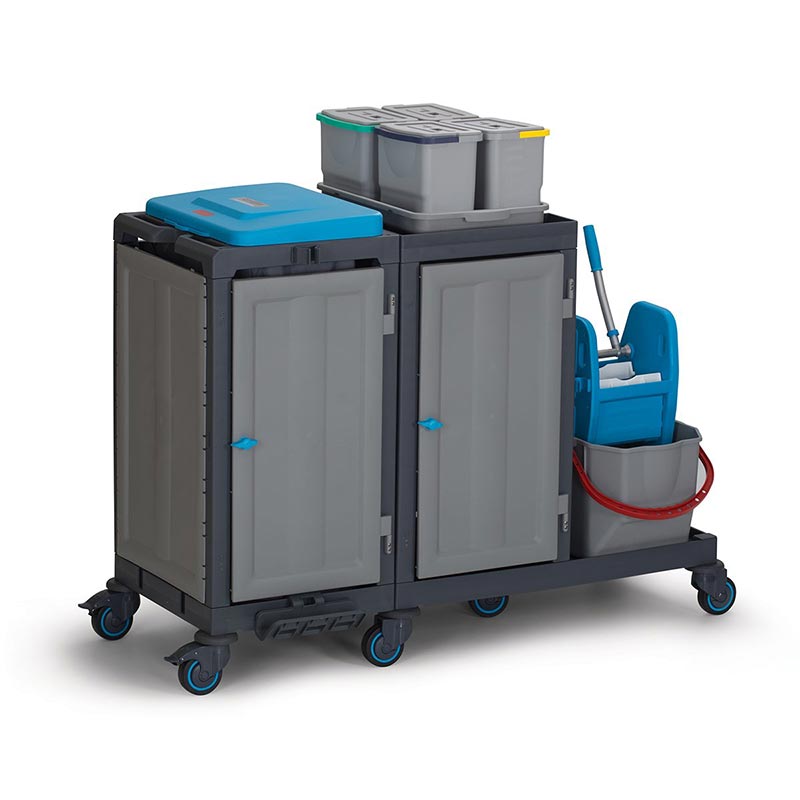 Fantom Procart 385 Dolaplı Temizlik Arabası, Pres Kovalı — Fantom — Görsel 3
