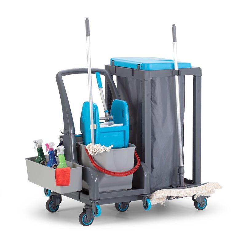 Fantom Aksesuar Takimli Temizlik Arabasi 73001 Cop Bolmeli Procart