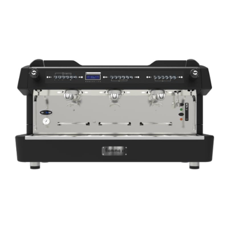 Fiamma Compass Double Siyah Boiler Tall Cup Espresso Kahve Makinesi 3 Gruplu