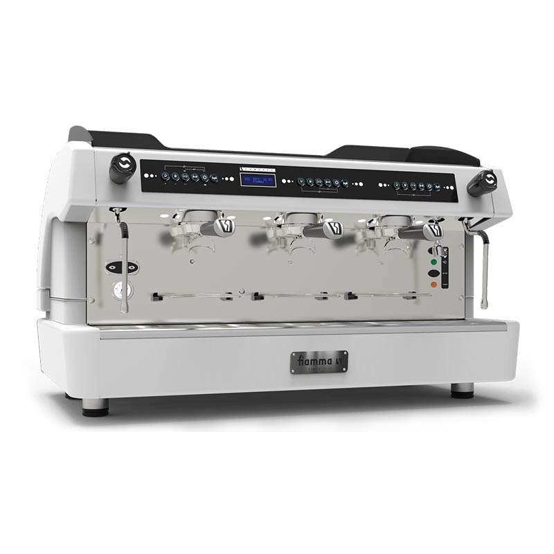 Fiamma Compass Double Boiler Tall Cup Espresso Kahve Makinesi 3 Gruplu Beyaz