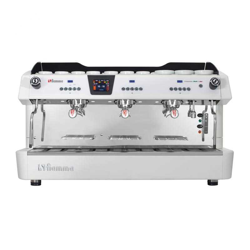 Fiamma Compass Multiboiler Tall Cup Espresso Kahve Makinesi 3 Gruplu Beyaz