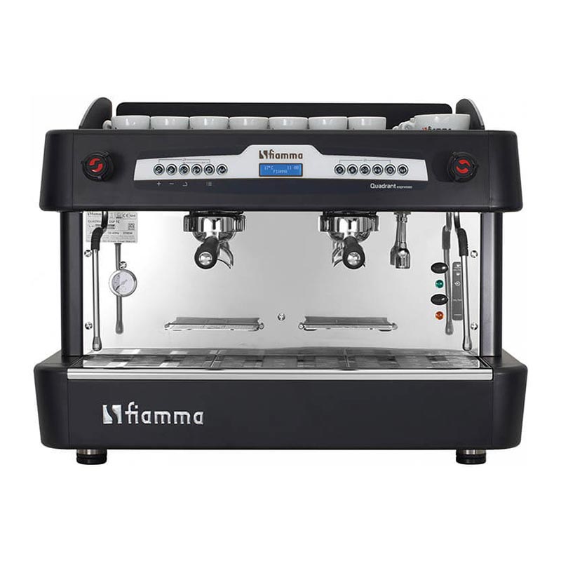 Fiamma Quadrant Dsp Tc Espresso Kahve Makinesi 2 Gruplu Siyah
