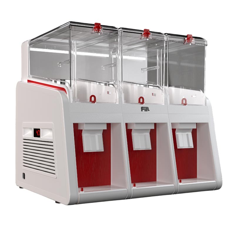 Fill Pro K1 Fiskiyeli Soguk ıcecek Dispenseri 3x19 L P3 Kirmizi Classic Beyaz