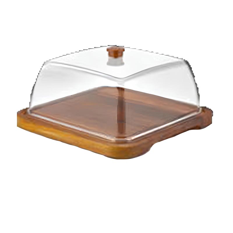 Gastroplast Ahsap ıroko Fanus 280x280 GF-18 Mm Br Polikarbon