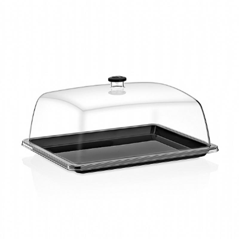 Gastroplast Fanus Tepsisi GFT-18 Siyah Bl Polikarbon