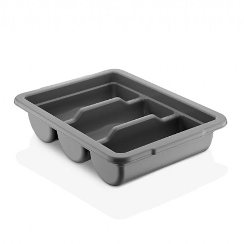 GastroPlast GK-03 3 Bölmeli Kaşıklık, Siyah — GastroPlast