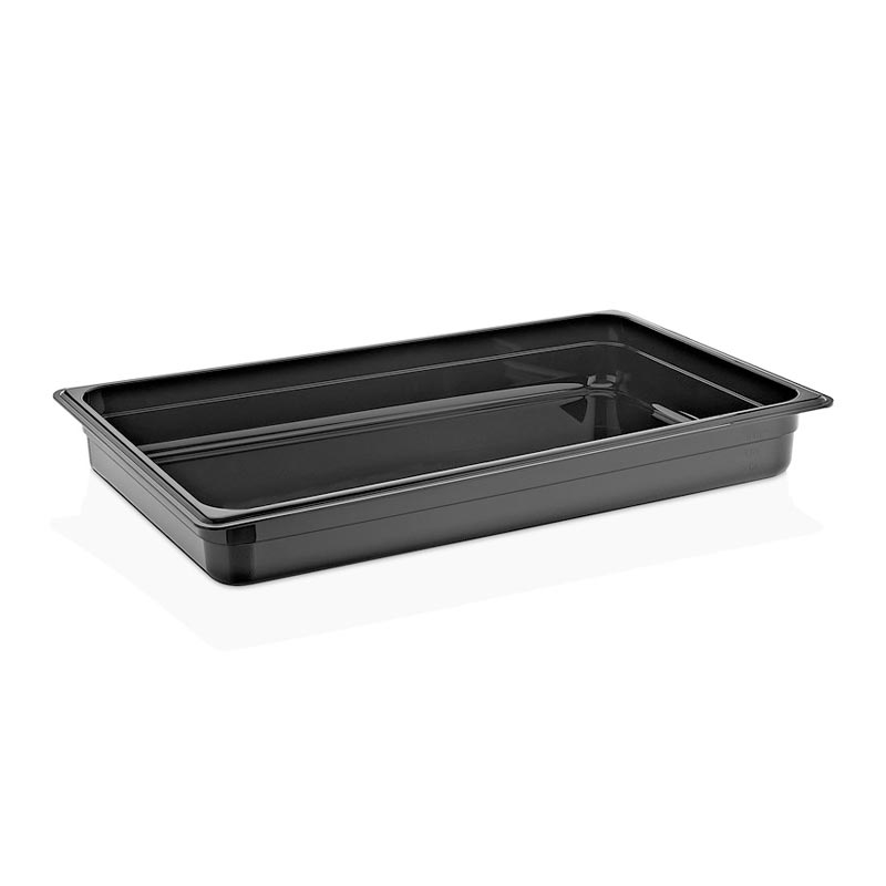 GastroPlast GN 1/1-65 mm Polikarbon Gastronorm Küvet, Siyah — GastroPlast — Görsel 1