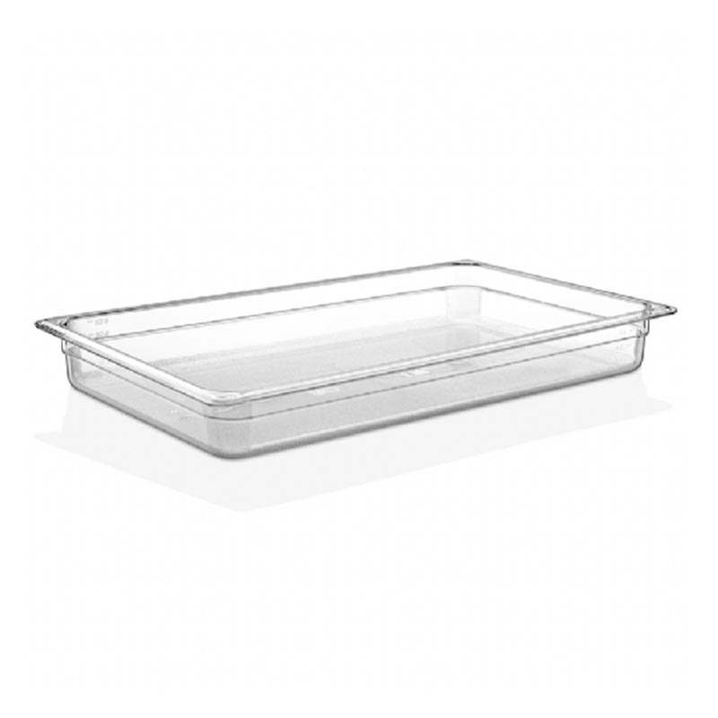 GastroPlast GN 1/1-65 mm Polikarbon Gastronorm Küvet, Şeffaf — GastroPlast — Görsel 2