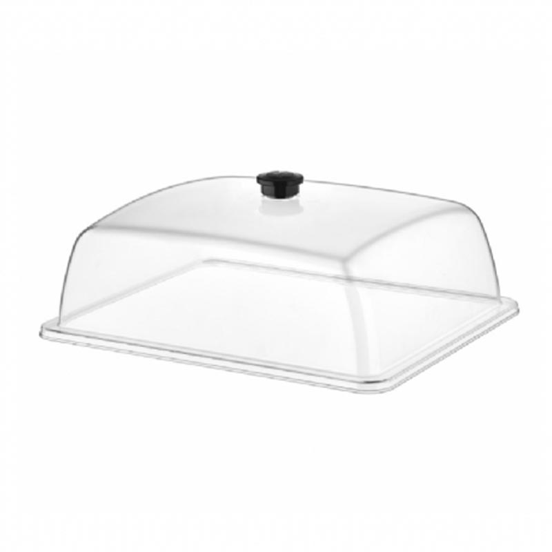 Gastroplast 2 Polikarbonat GN-1 Fanus Kulplu Siyah