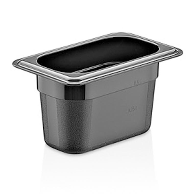 GastroPlast GN 1/9-100 mm Polikarbon Gastronorm Küvet, Siyah — GastroPlast