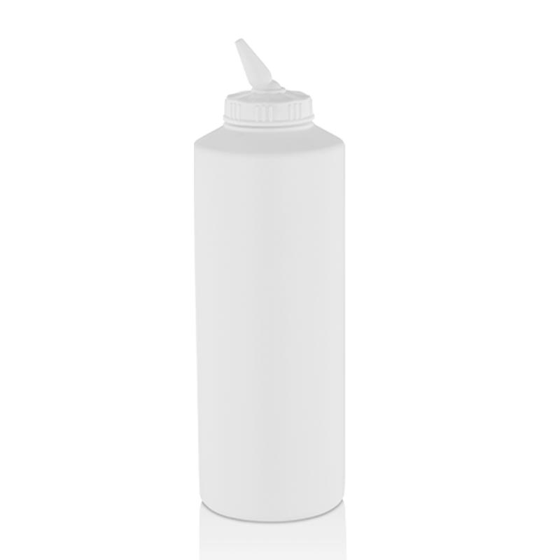 GastroPlast GPS-500 Ayarlı Uçlu Fişek Sosluk, 500 ml, Beyaz — GastroPlast