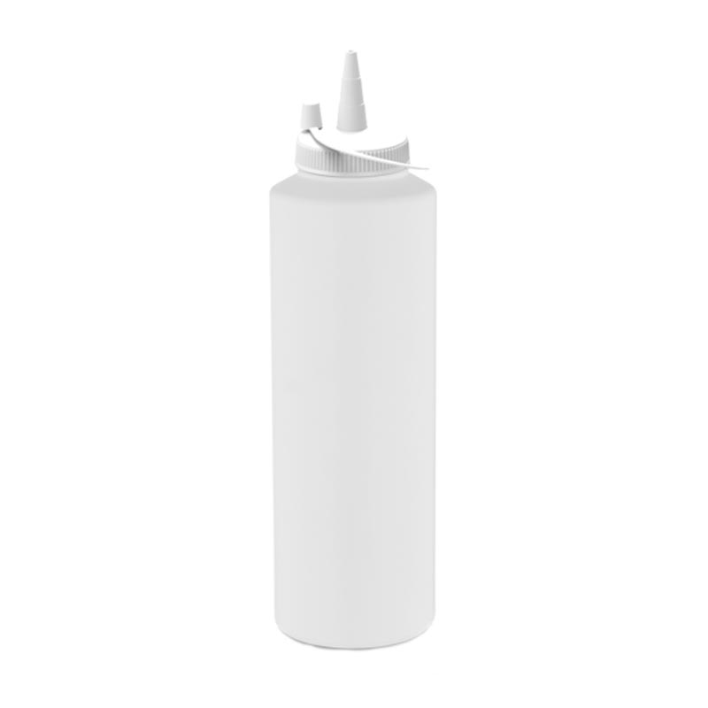GastroPlast GPSC-1000 Kapaklı Fişek Sosluk, 1000 ml, Beyaz — GastroPlast