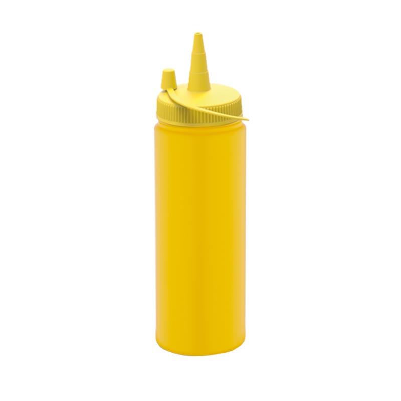 GastroPlast GPSC-250 Kapaklı Fişek Sosluk, 250 ml, Sarı — GastroPlast