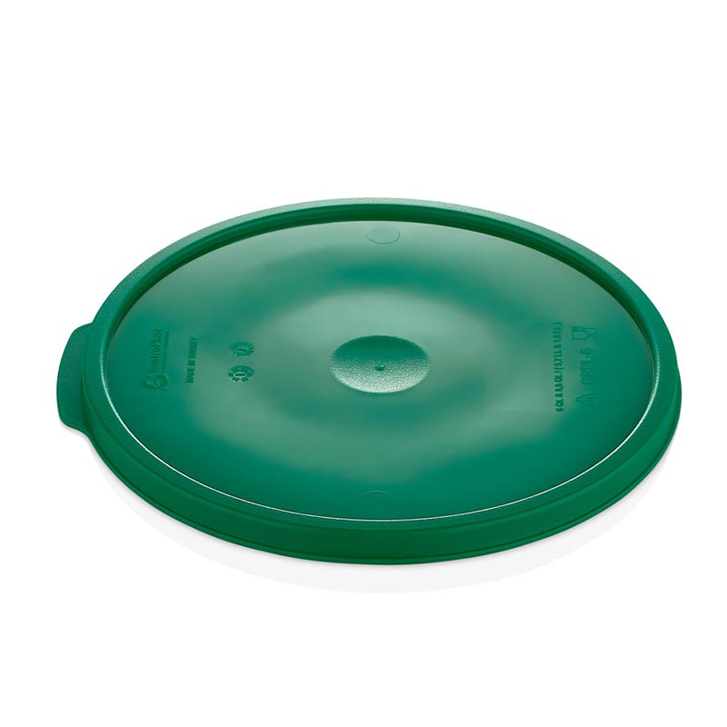 GastroPlast GRPL-6 Yuvarlak Saklama Kabı Kapağı, GRP-6/8 Uyumlu, Yeşil — GastroPlast