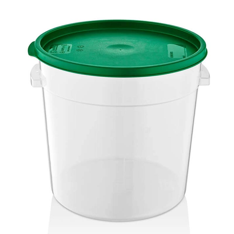 GastroPlast GRPP-18 Polipropilen Yuvarlak Saklama Kabı, 17 L — GastroPlast
