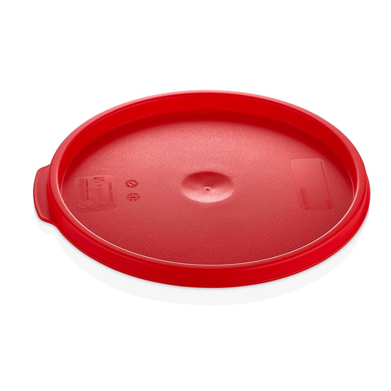 GastroPlast GRPPL-6 Yuvarlak Saklama Kabı Kapağı, GRPP-6/8 Uyumlu, Kırmızı — GastroPlast