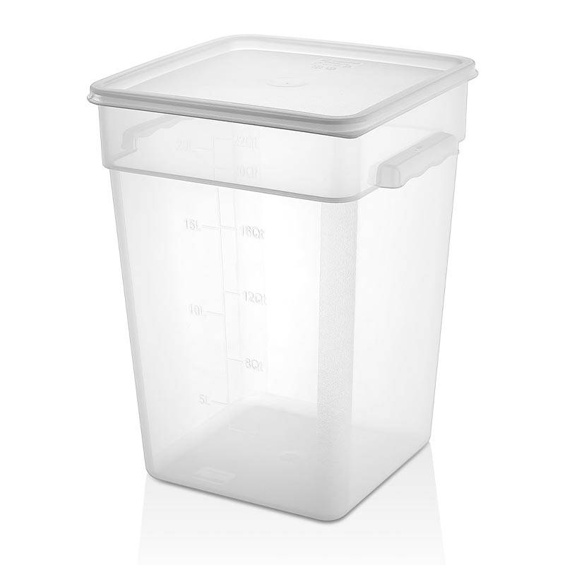 GastroPlast GSPP-22 Polipropilen Kare Saklama Kabı, 20.8 L — GastroPlast