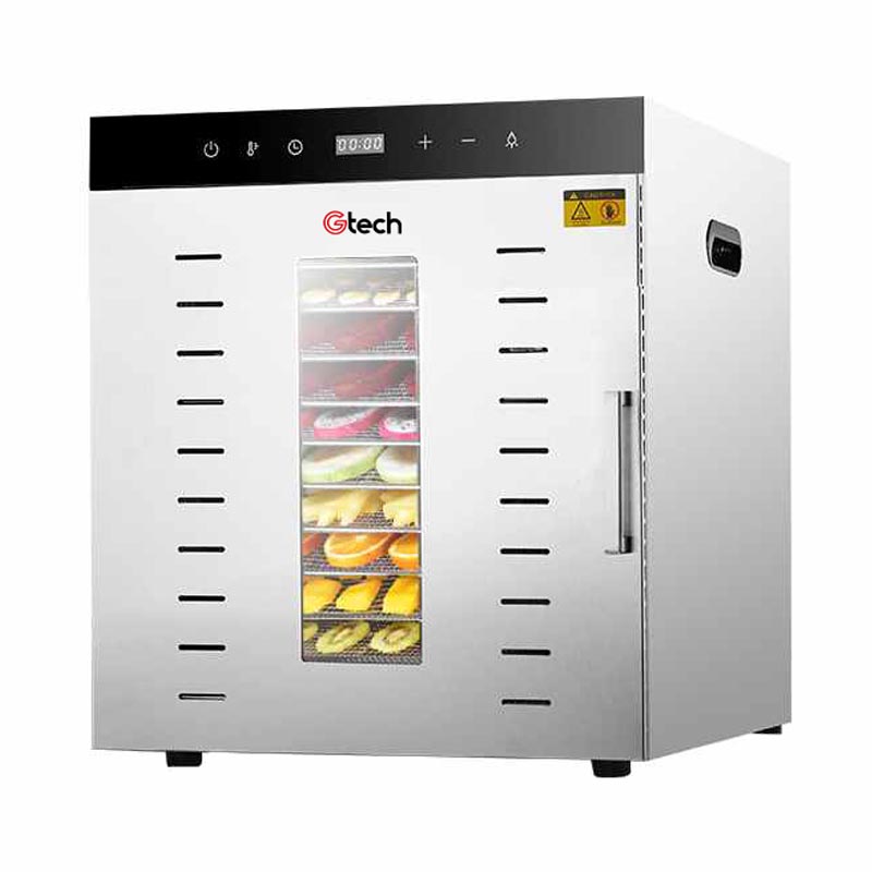 Gtech Ss Sebze Ve Meyve Kurutucu 12h 12 Tepsi Kapasiteli