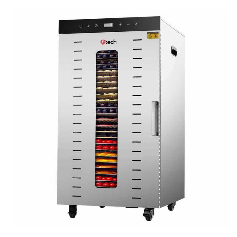 Gtech Ss Sebze Ve Meyve Kurutucu 24h 24 Tepsi Kapasiteli