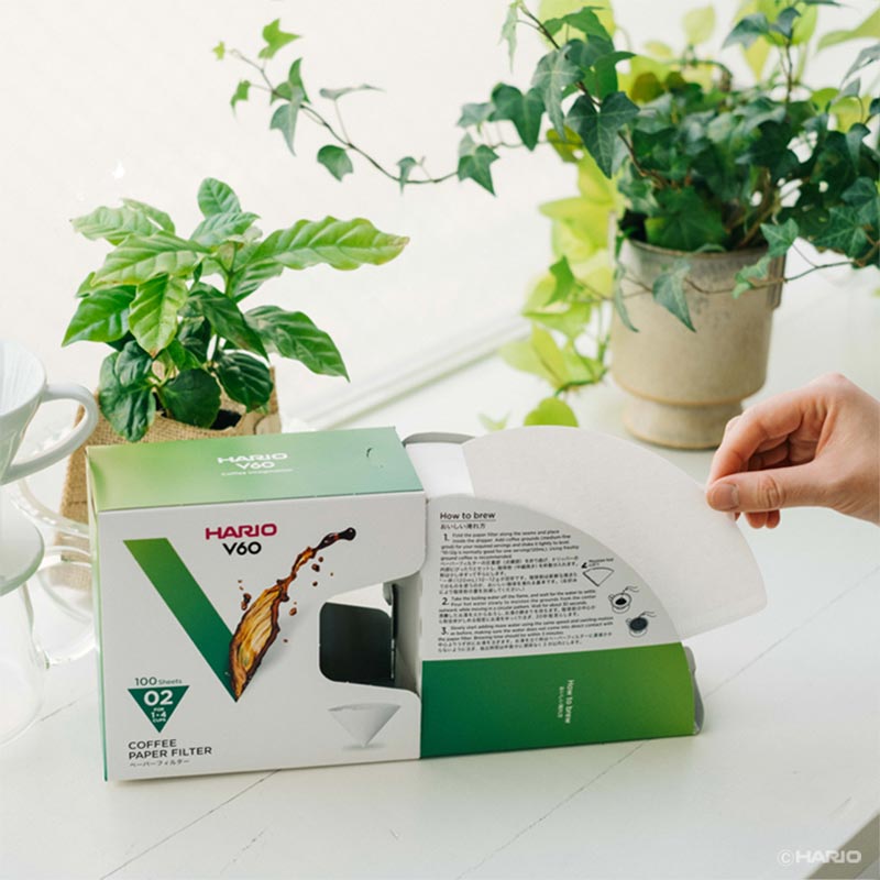 Hario VCF-02-100WK V60 02 Dripper Kutulu Filtre Kahve Kağıdı, 100 Adet — Hario — Görsel 2