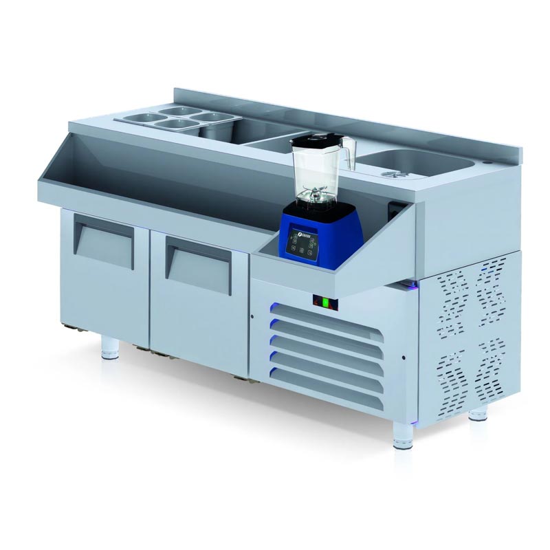 ıceinox Hazirlik Buzdolabi 160x60x85 CCY-190 Cm Cr Kokteyl