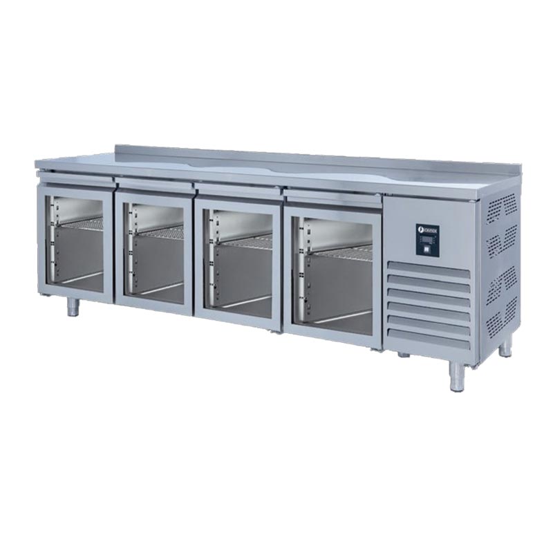 ıceinox Cr Ug Tezgah Tip Snack Buzdolabi CTS-650 4 Cam Kapili