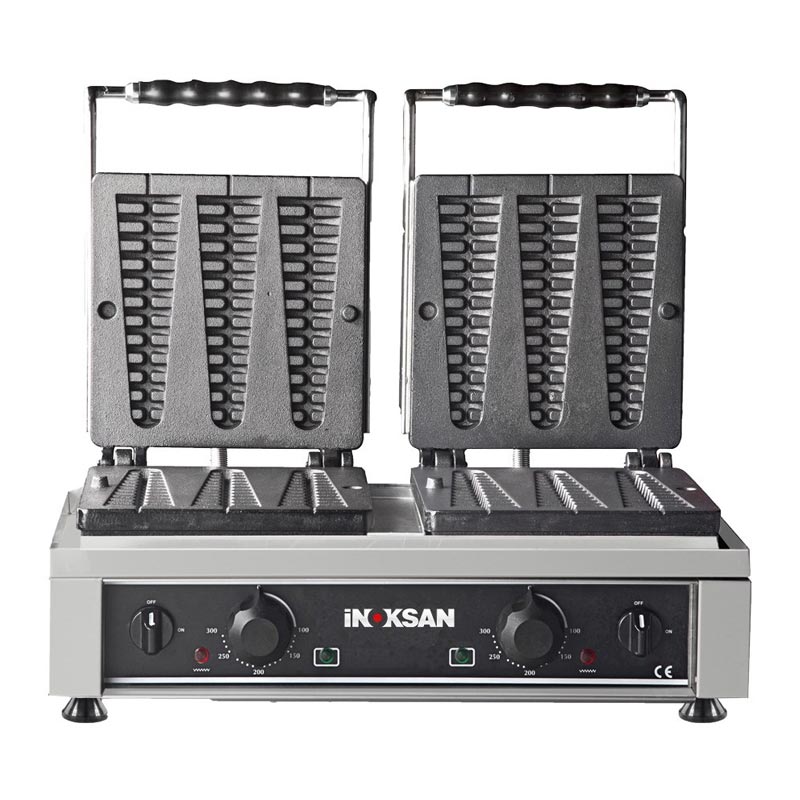 ınoksan Waffle Makinesi ıkili Cam Model