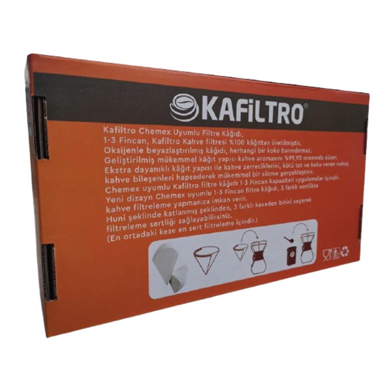Kafiltro Chemex Filtre Kağıdı, 1-3 Fincan, 100 Adet — Kafiltro — Görsel 2